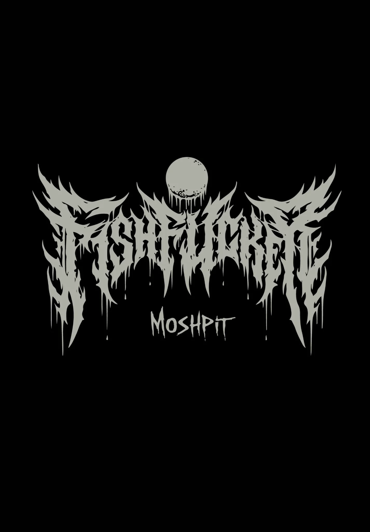 T-shirt ROTTEN KITTEN – Coupe ample, 100% coton épais, design chat cadavérique / zombie