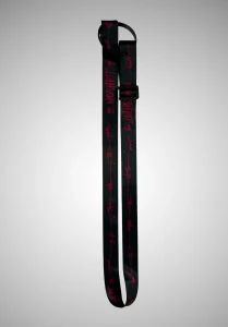 Porte gobelet Moshpit noir et rouge avec sangle de 110 cm